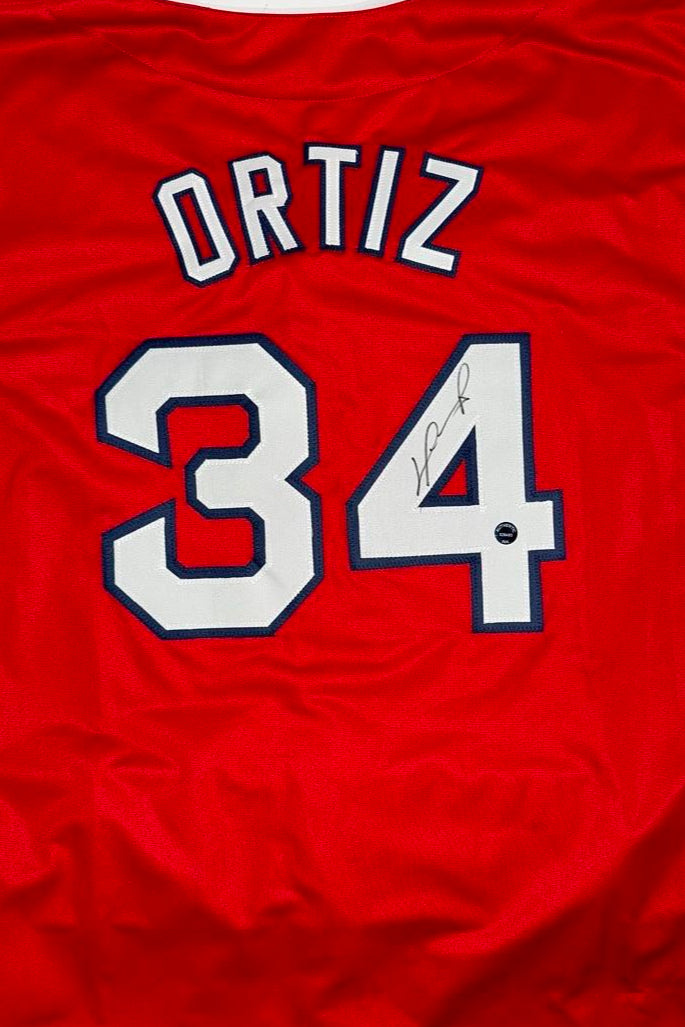 David Ortiz Signed Custom Red Sox Jersey - Authentic Ink COA